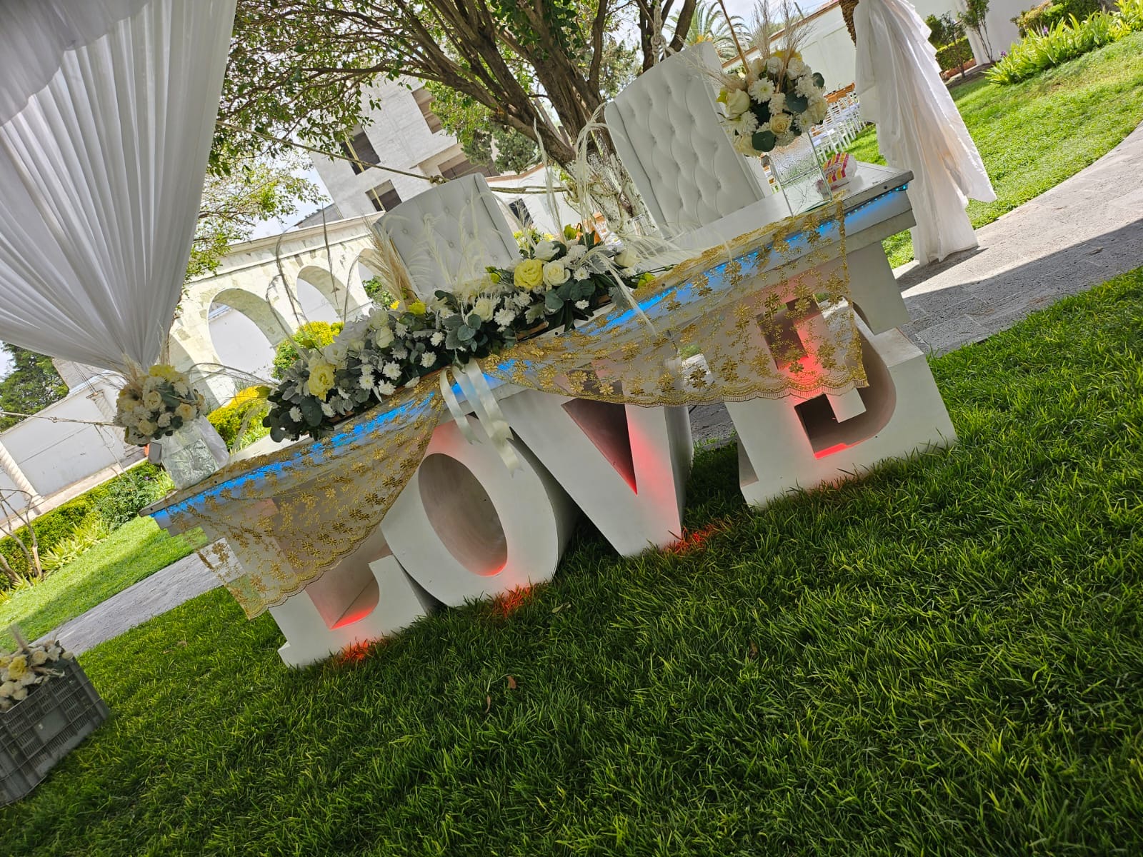 Letras gigantes decorativas Bamboo